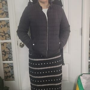 New York & Co. Black Lightweight Puffer Jacket Size Medium